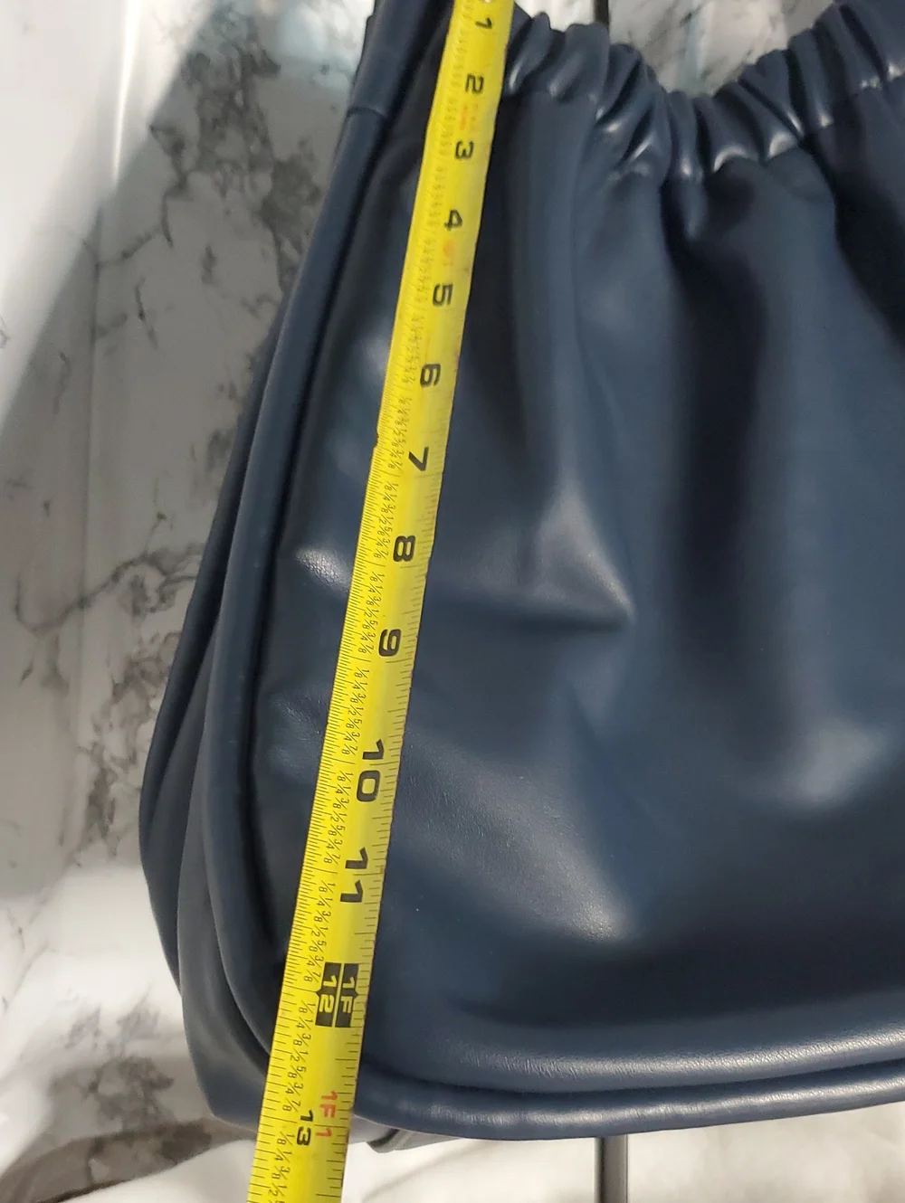 Lulu Dharma Butter Soft Vegan Leather Navy Blue Women's Tote Bag